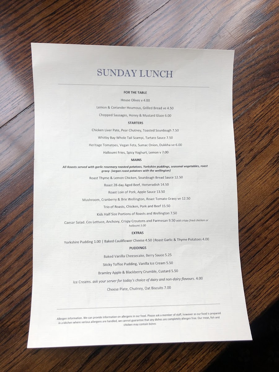 Angel In The Fields Menu - Image 4