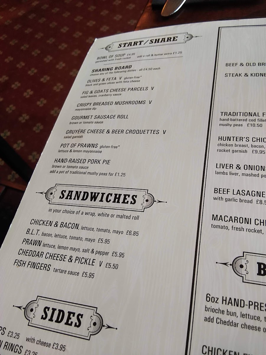 Angel In The Fields Menu - Image 5