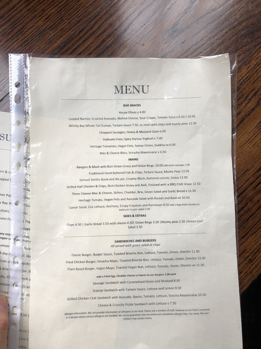 Angel In The Fields Menu - Image 6